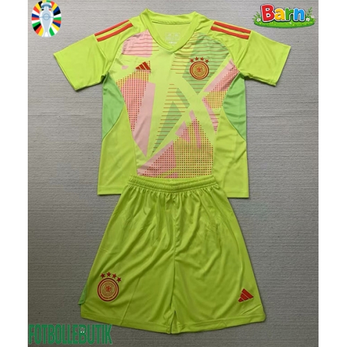 Tyskland Målvakt Bortaställ Barn EM 2024 Kortärmad (+ Korta byxor)